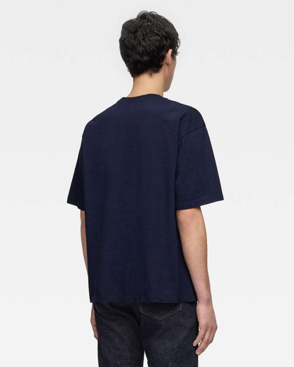 Momotaro Jeans MMTS6008 ID YARN DYED S/S TEE - ALPHABET FRONT