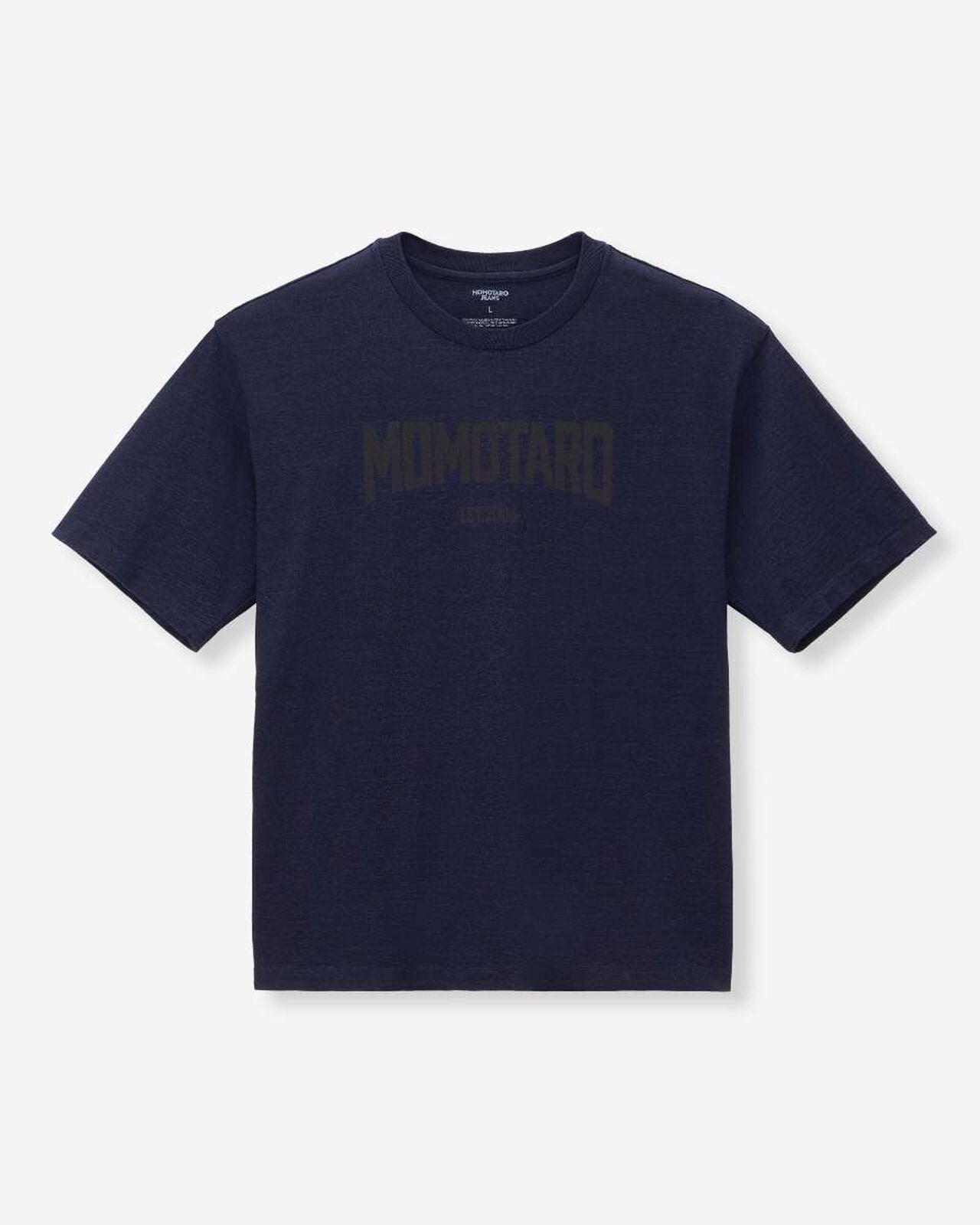 Momotaro Jeans MMTS6008 ID YARN DYED S/S TEE - ALPHABET FRONT