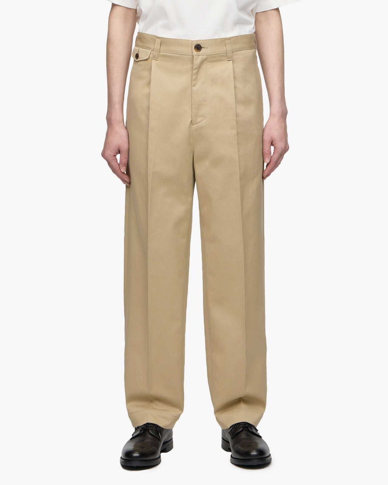 Momotaro Jeans MMPT6007 WESTPOINT TROUSERS-FABRIC DYE KHAKI