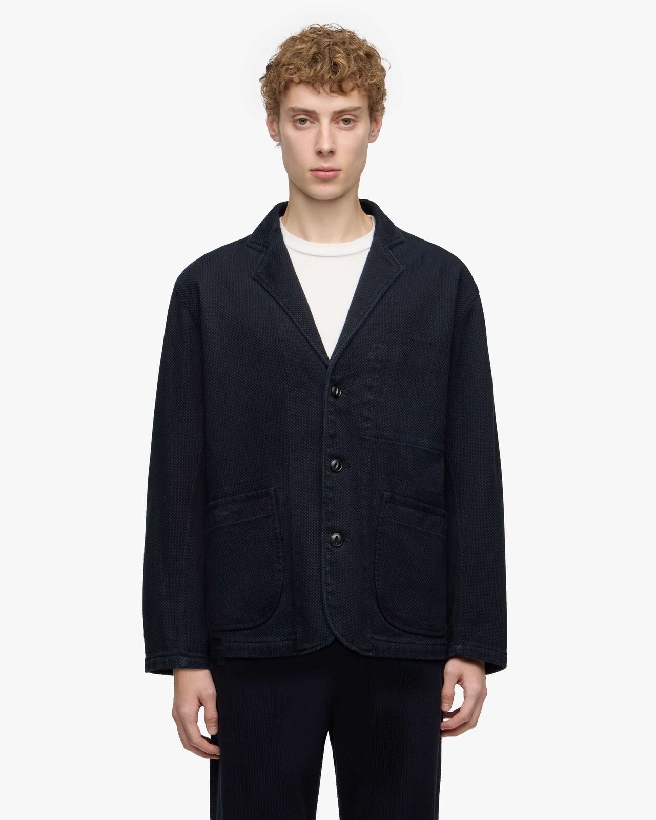 Momotaro Jeans MMOT6200 ID SASHIKO TAILORED JACKET-OVERDYE