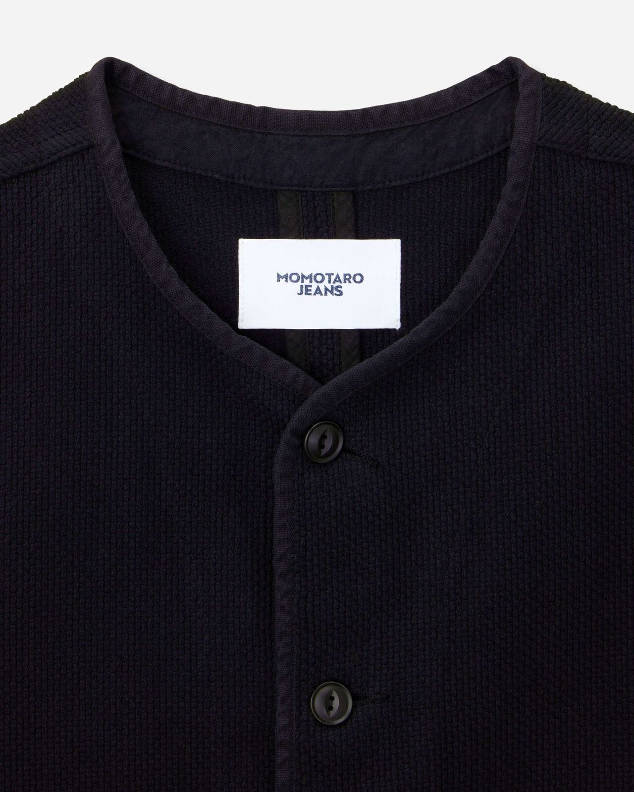 Momotaro Jeans MMVE6000 ID SASHIKO VEST-OVERDYE INDIGO