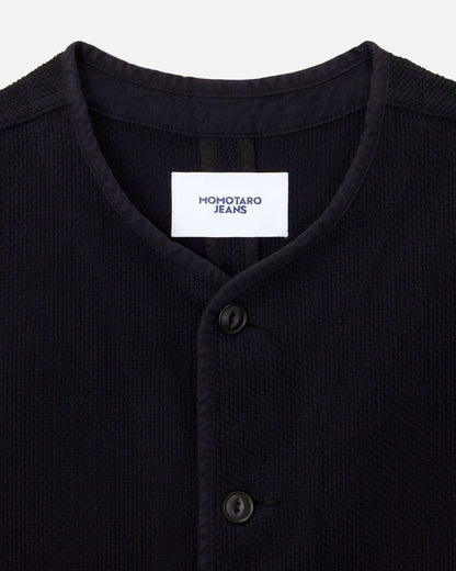Momotaro Jeans MMVE6000 ID SASHIKO VEST-OVERDYE INDIGO