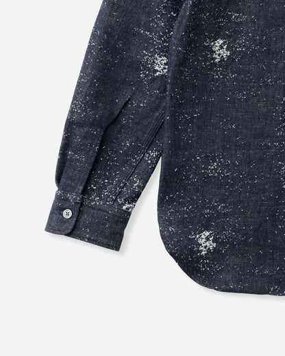 Momotaro Jeans MMLS6008 ID JAGUARD L/S SHIRT INDIGO