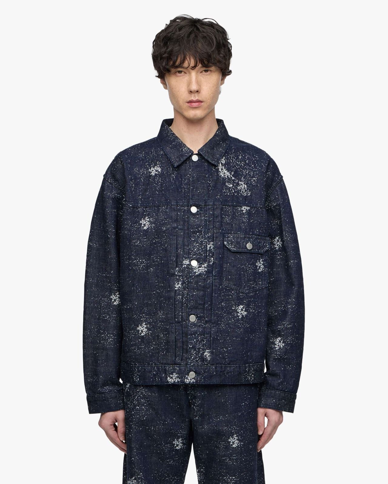 Momotaro Jeans MMGJ6006 ID #001 DENIM JKT - JAGUARD