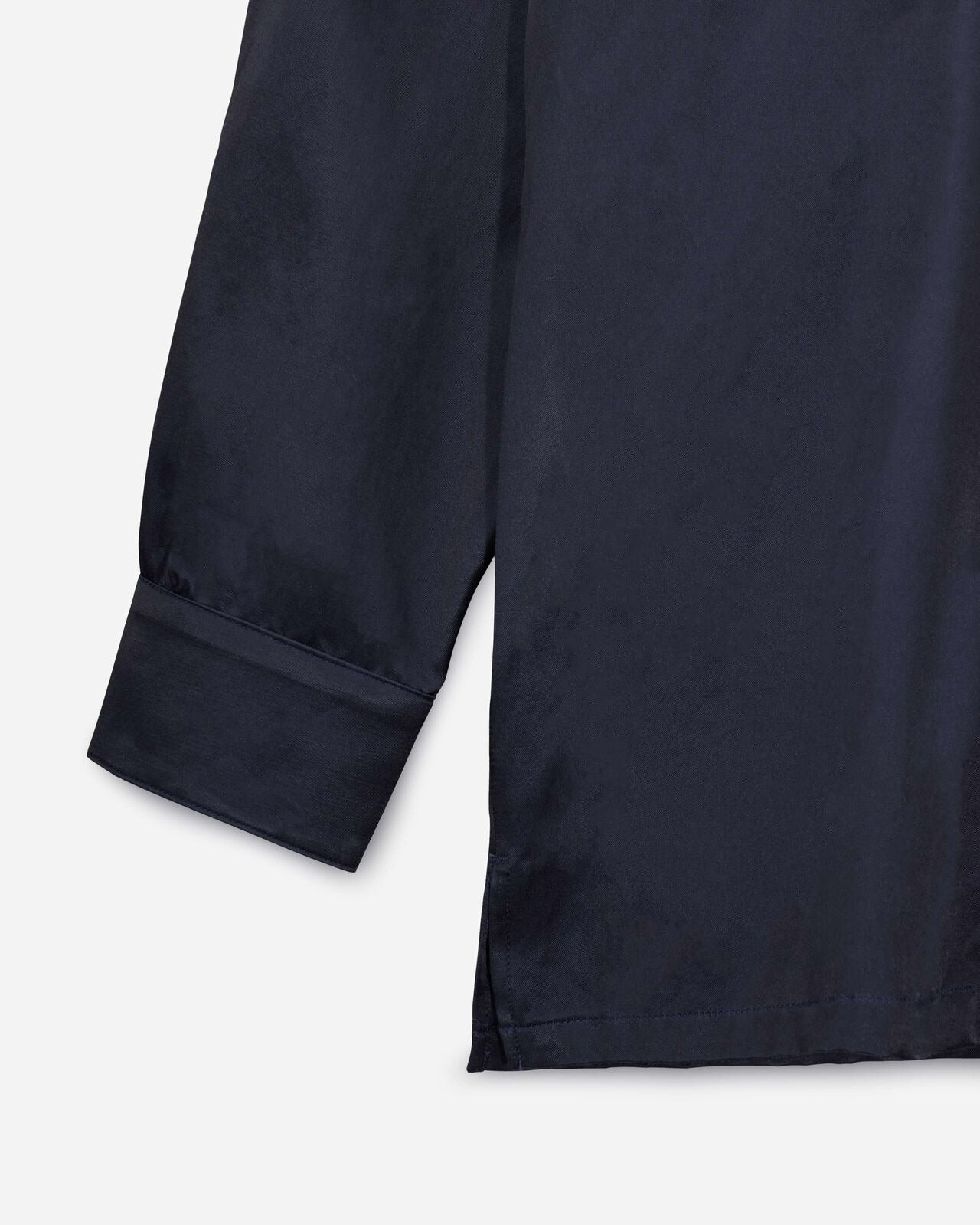 Momotaro Jeans MMLS6007 SATIN NAVY SOUVENIR L/S SHIRT
