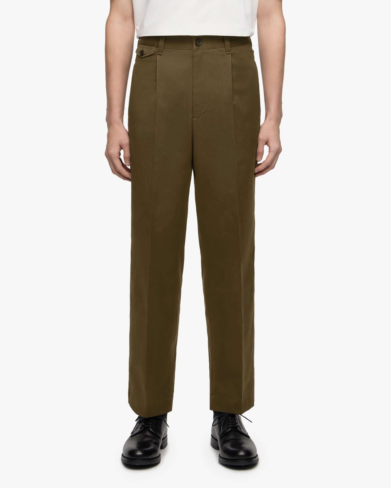 Momotaro Jeans MMPT6007 WESTPOINT TROUSERS-FABRIC DYE KHAKI