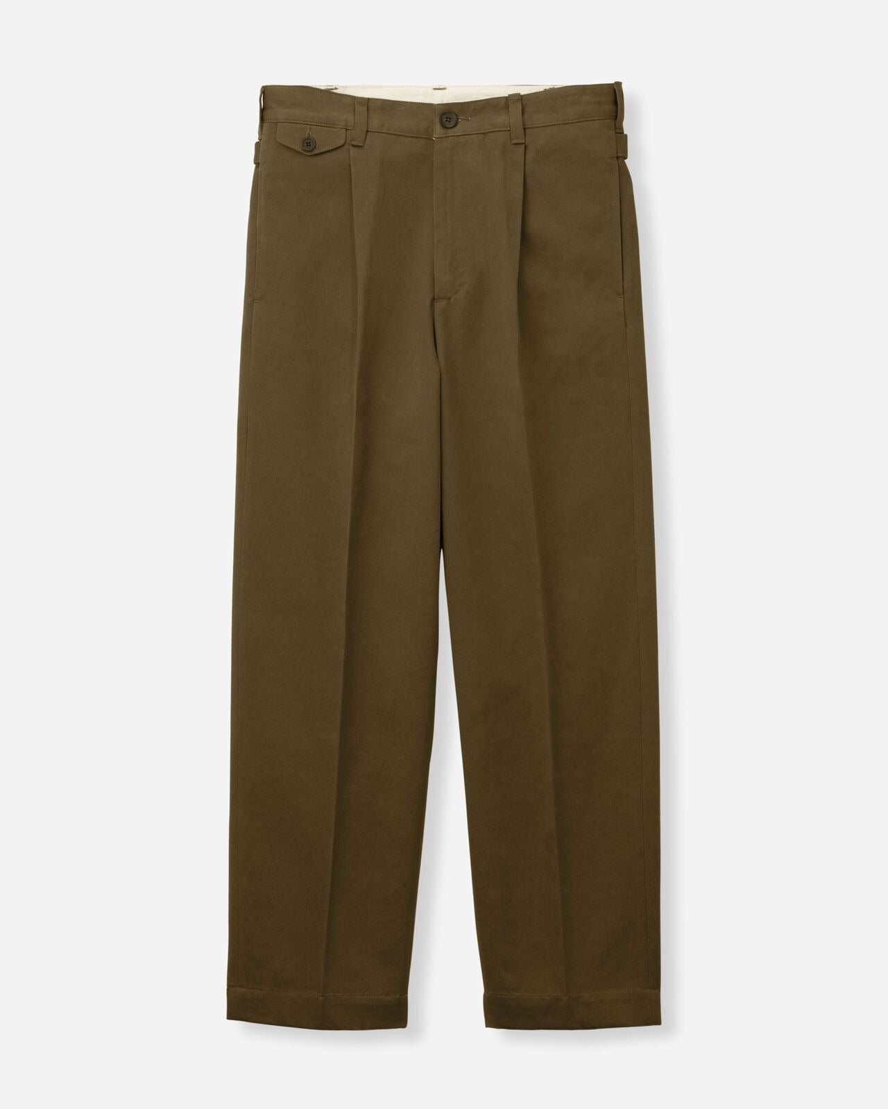 Momotaro Jeans MMPT6007 WESTPOINT TROUSERS-FABRIC DYE KHAKI
