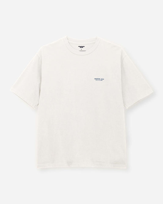 Momotaro Jeans MMTS6024 WHT ZIMBABWE COTTON S/S TEE - GHOST SHIP
