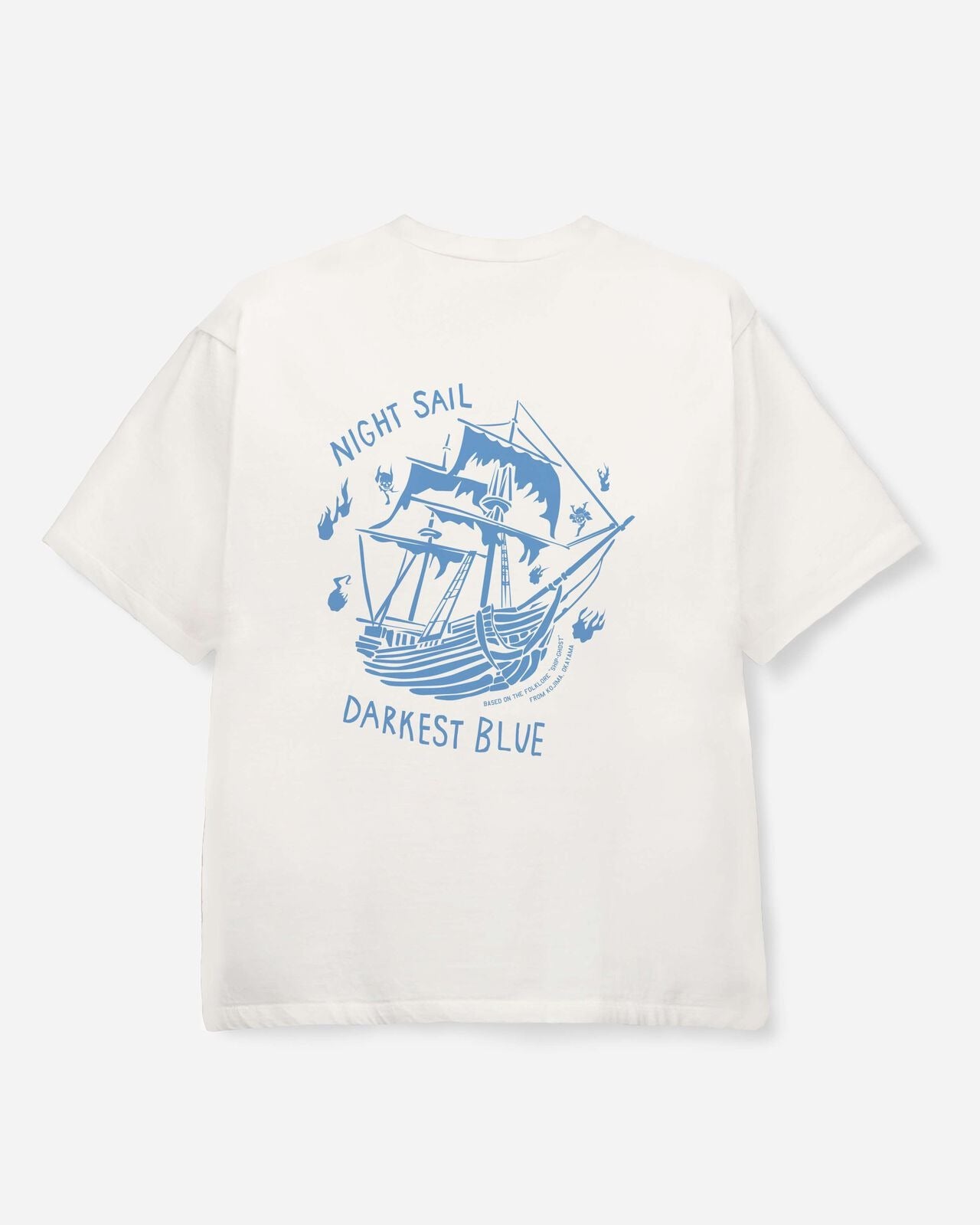 Momotaro Jeans MMTS6024 WHT ZIMBABWE COTTON S/S TEE - GHOST SHIP