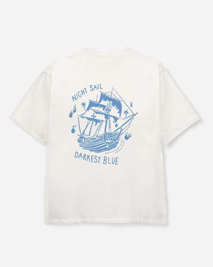 Momotaro Jeans MMTS6024 WHT ZIMBABWE COTTON S/S TEE - GHOST SHIP