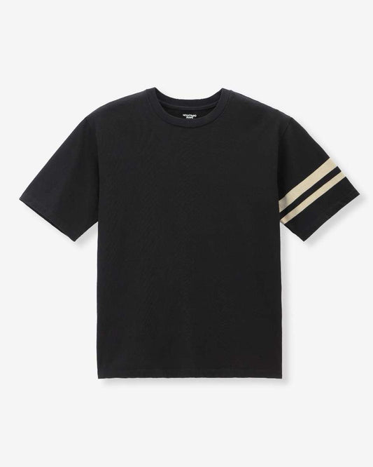 Momotaro Jeans MXTS6004 BLK HEAVY OUNCE S/S TEE -DISCHARGE PRINT