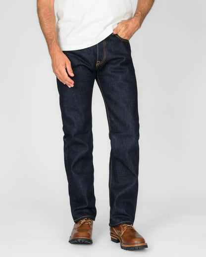 Iron Heart IH-666S-UHR 21/23oz Ultra Heavy Raw Selvedge Denim Slim Straight Cut Jeans - Indigo