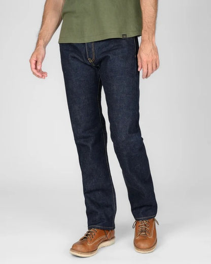 Iron Heart IH-634S-18 18oz Vintage Selvedge Denim Straight Cut Jeans - Indigo