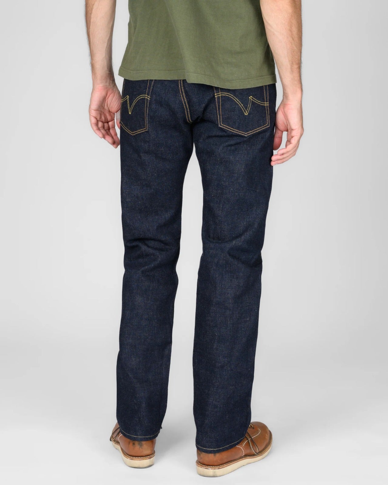 Iron Heart IH-634S-18 18oz Vintage Selvedge Denim Straight Cut Jeans - Indigo