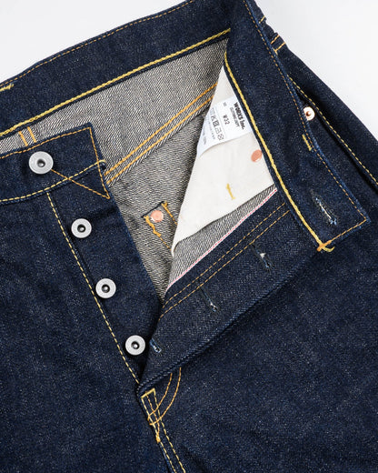 Iron Heart IH-634S-18 18oz Vintage Selvedge Denim Straight Cut Jeans - Indigo