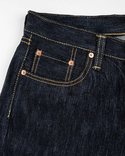 Iron Heart IH-634S-SLB 16oz Slubby Selvedge Denim Straight Cut Jeans - Indigo