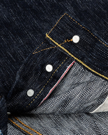 Iron Heart IH-634S-SLB 16oz Slubby Selvedge Denim Straight Cut Jeans - Indigo