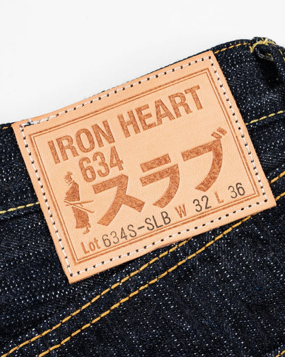 Iron Heart IH-634S-SLB 16oz Slubby Selvedge Denim Straight Cut Jeans - Indigo