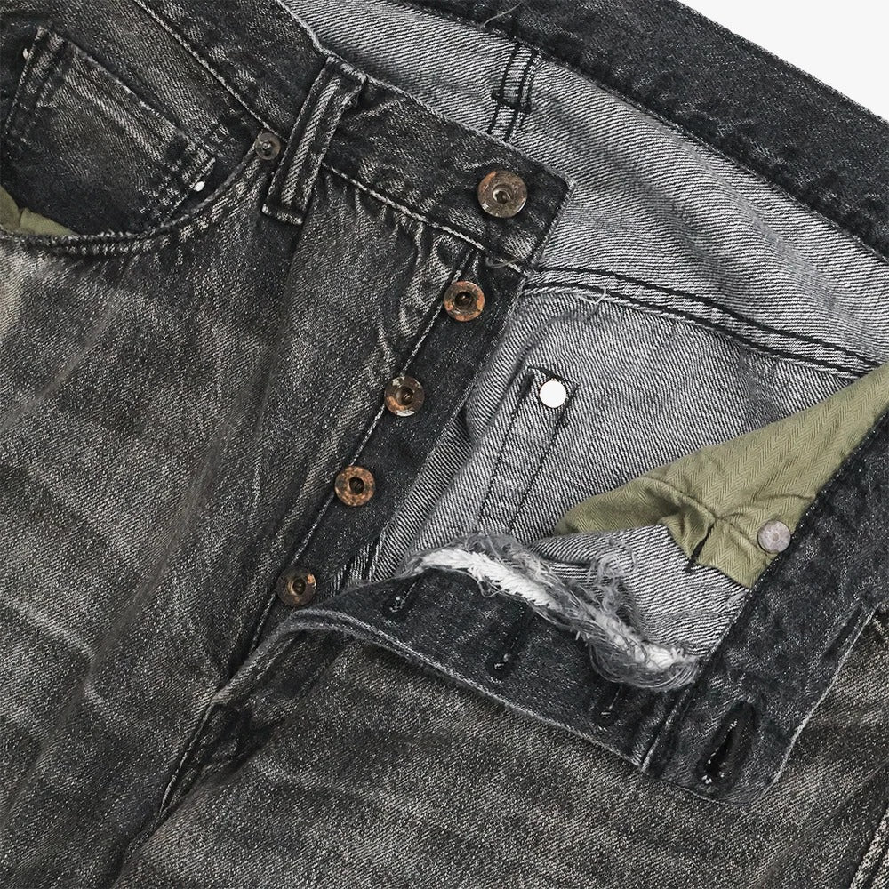 FullCount S0105BKSSHW - WWII Model 11.5oz Black Denim Pants HW "Master Of Reality"