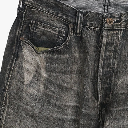 FullCount S0105BKSSHW - WWII Model 11.5oz Black Denim Pants HW "Master Of Reality"