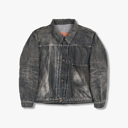 FullCount S2107BKSSHW - WWII Model 11.5oz Black Denim Jacket HW "Master Of Reaity"