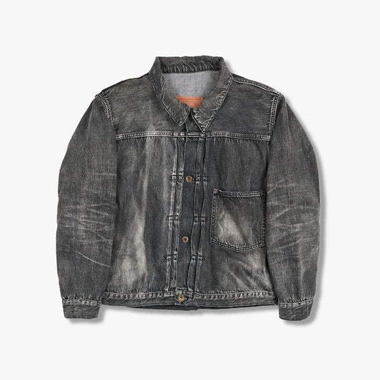 FullCount S2107BKSSHW - WWII Model 11.5oz Black Denim Jacket HW "Master Of Reaity"