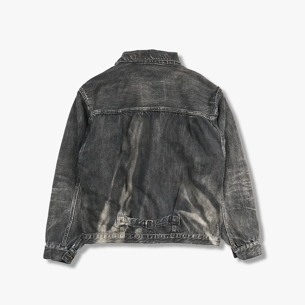 FullCount S2107BKSSHW - WWII Model 11.5oz Black Denim Jacket HW "Master Of Reaity"