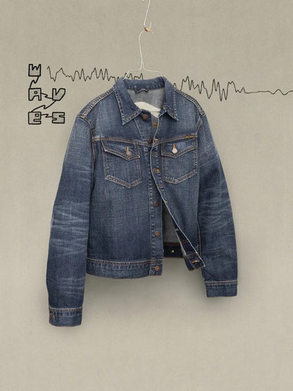 Conny Denim Jacket Big Wave Blue