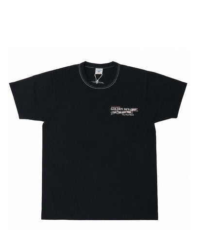 The Flat Head FN-THC-063 GOLDEN 50's Short-Sleeve T-Shirt Black