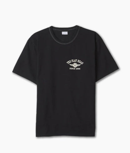 The Flat Head FN-THC-202 Flying Wheel T-Shirt Black