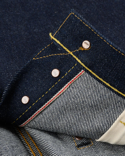 Iron Heart IH-666S-UHR 21/23oz Ultra Heavy Raw Selvedge Denim Slim Straight Cut Jeans - Indigo