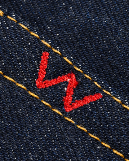 Iron Heart IH-666S-UHR 21/23oz Ultra Heavy Raw Selvedge Denim Slim Straight Cut Jeans - Indigo