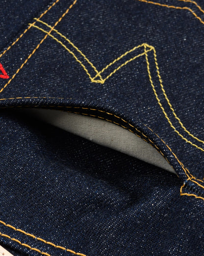 Iron Heart IH-666S-UHR 21/23oz Ultra Heavy Raw Selvedge Denim Slim Straight Cut Jeans - Indigo