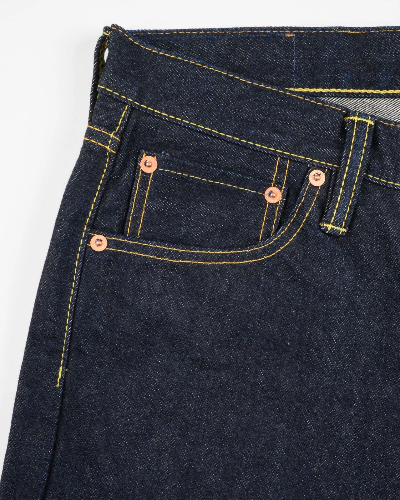 Iron Heart IH-634S-142 14oz Selvedge Denim Straight Cut Jeans - Indigo
