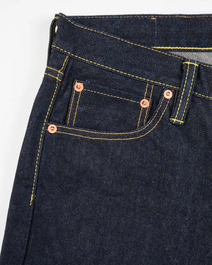 Iron Heart IH-634S-142 14oz Selvedge Denim Straight Cut Jeans - Indigo