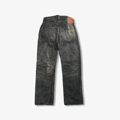 FullCount S0105BKSSHW - WWII Model 11.5oz Black Denim Pants HW "Master Of Reality"