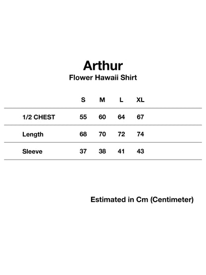 Arthur Flower Hawaii Shirt Red