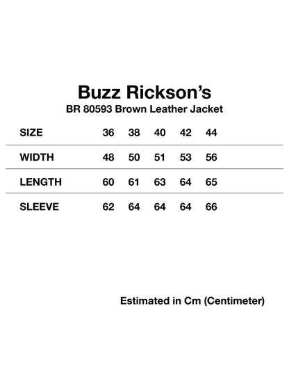 Buzz Rickson Leather Jacket A-2 Flight Jacket BR80593 Brown