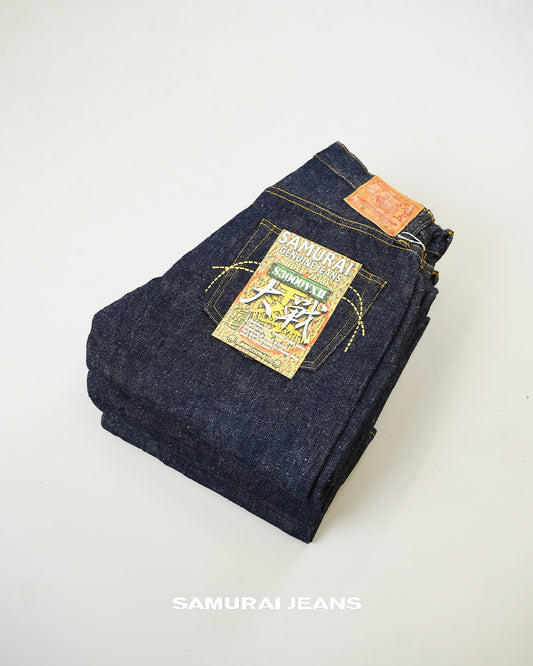 Samurai Jeans S3000VX II 17 oz Relax Straight Yellow Paint