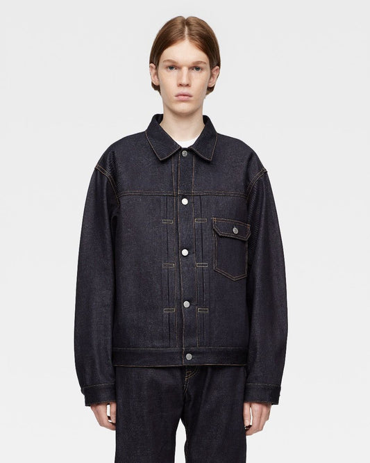 Momotaro Jeans #001 STANDARD TYPE 1 DENIM JACKET 14.7OZ Tokuno Blue MMGJ0001