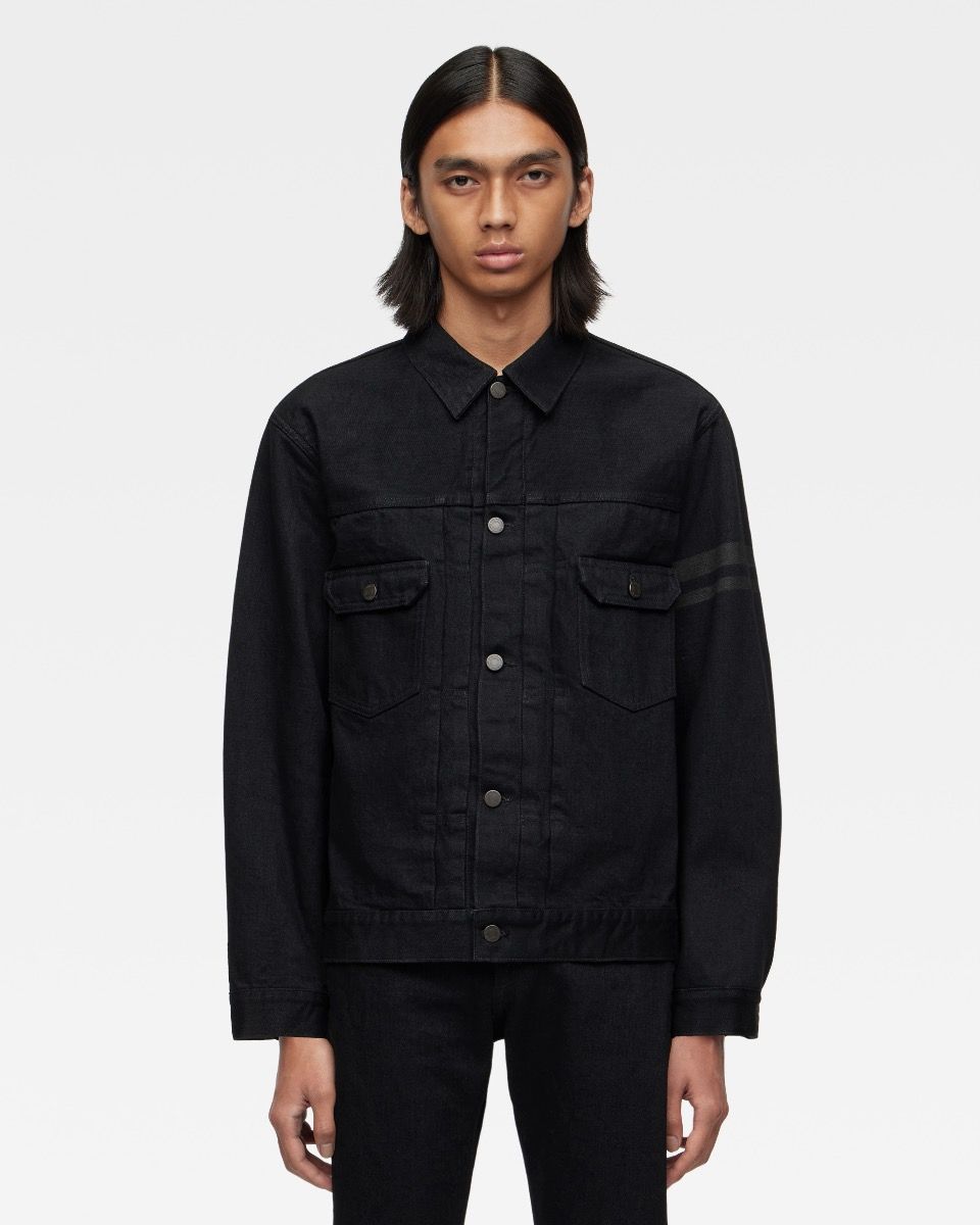 Momotaro Jeans #002 CLASSIC TYPE 2 DENIM JACKET 15.7OZ Black MMGJ1102 BLACK