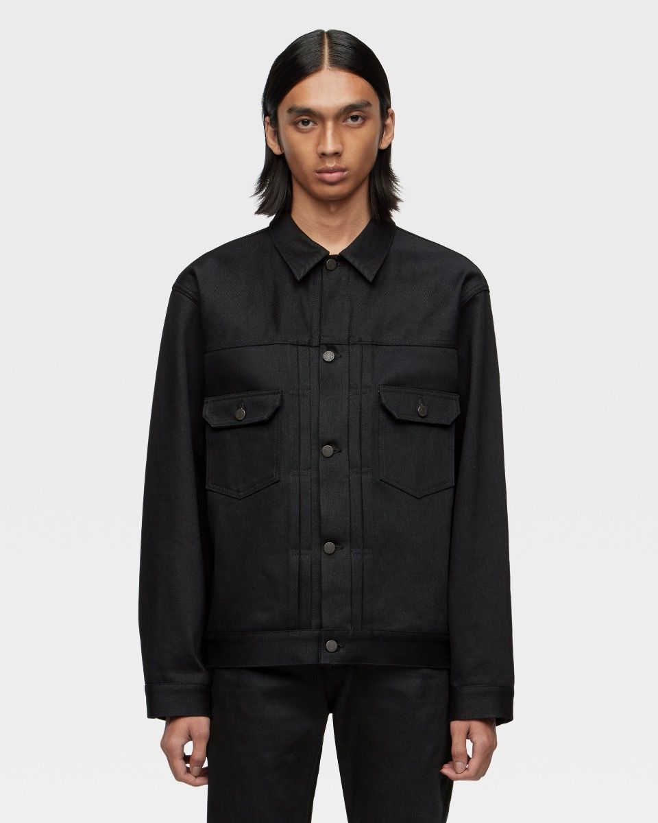 Momotaro Jeans #002 STANDARD TYPE 2 DENIM JACKET 14.7OZ Black MMGJ1002
