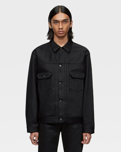 Momotaro Jeans #002 STANDARD TYPE 2 DENIM JACKET 14.7OZ Black MMGJ1002