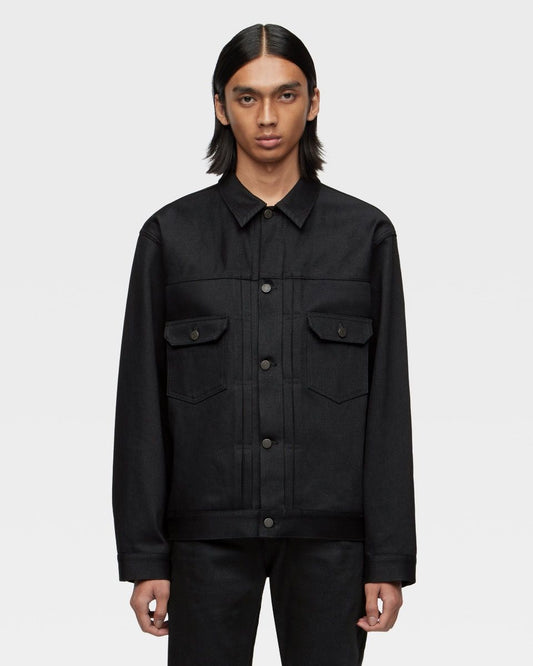 Momotaro Jeans #002 STANDARD TYPE 2 DENIM JACKET 14.7OZ Black MMGJ1002