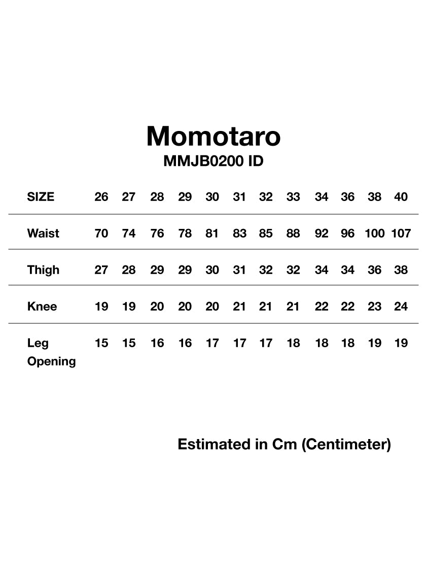 Momotaro Jeans #200 STANDARD TAPERED 14.7OZ Tokuno Blue MMJB0200 ID
