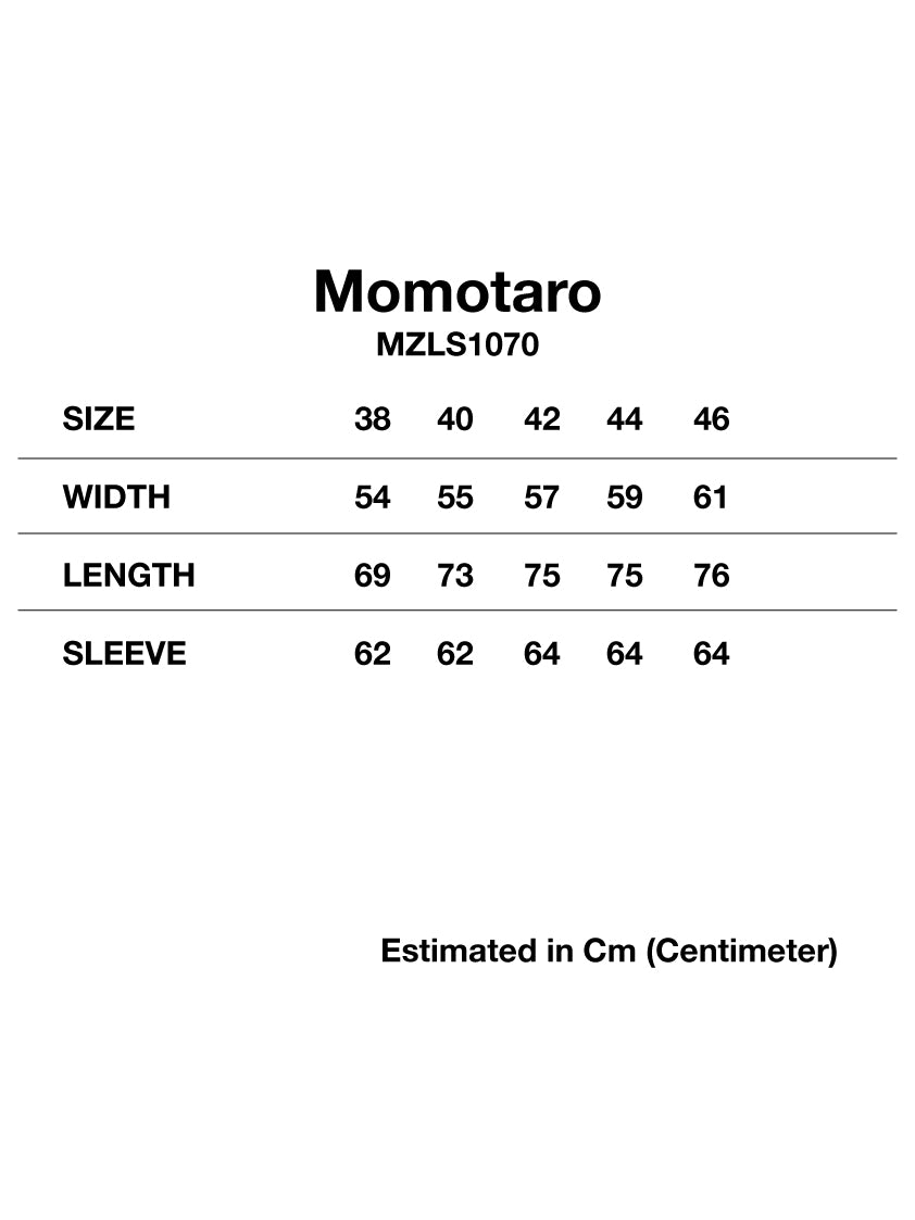Momotaro MZLS1070 Indigo Dobby Shirt ID