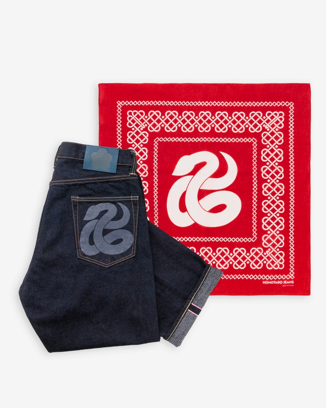 Special Collection 14.9oz Indigo Selvedge MXJE6400 ETO YEAR OF THE SNAKE Momotaro Jeans #100 Straight Fit