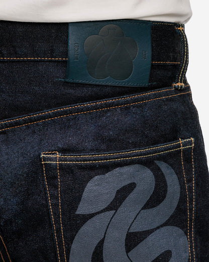 Special Collection 14.9oz Indigo Selvedge MXJE6400 ETO YEAR OF THE SNAKE Momotaro Jeans #100 Straight Fit