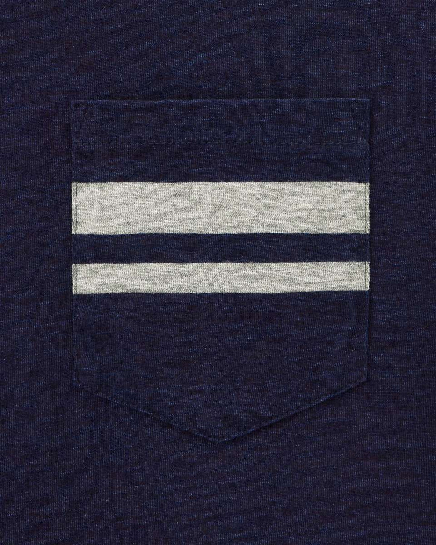 Momotaro Jeans MXTS1040 ID  YARN DYED S/S POCKET TEE - INDIGO