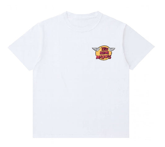 The Real Mccoys MC24004 010 White Logo Tee S/S